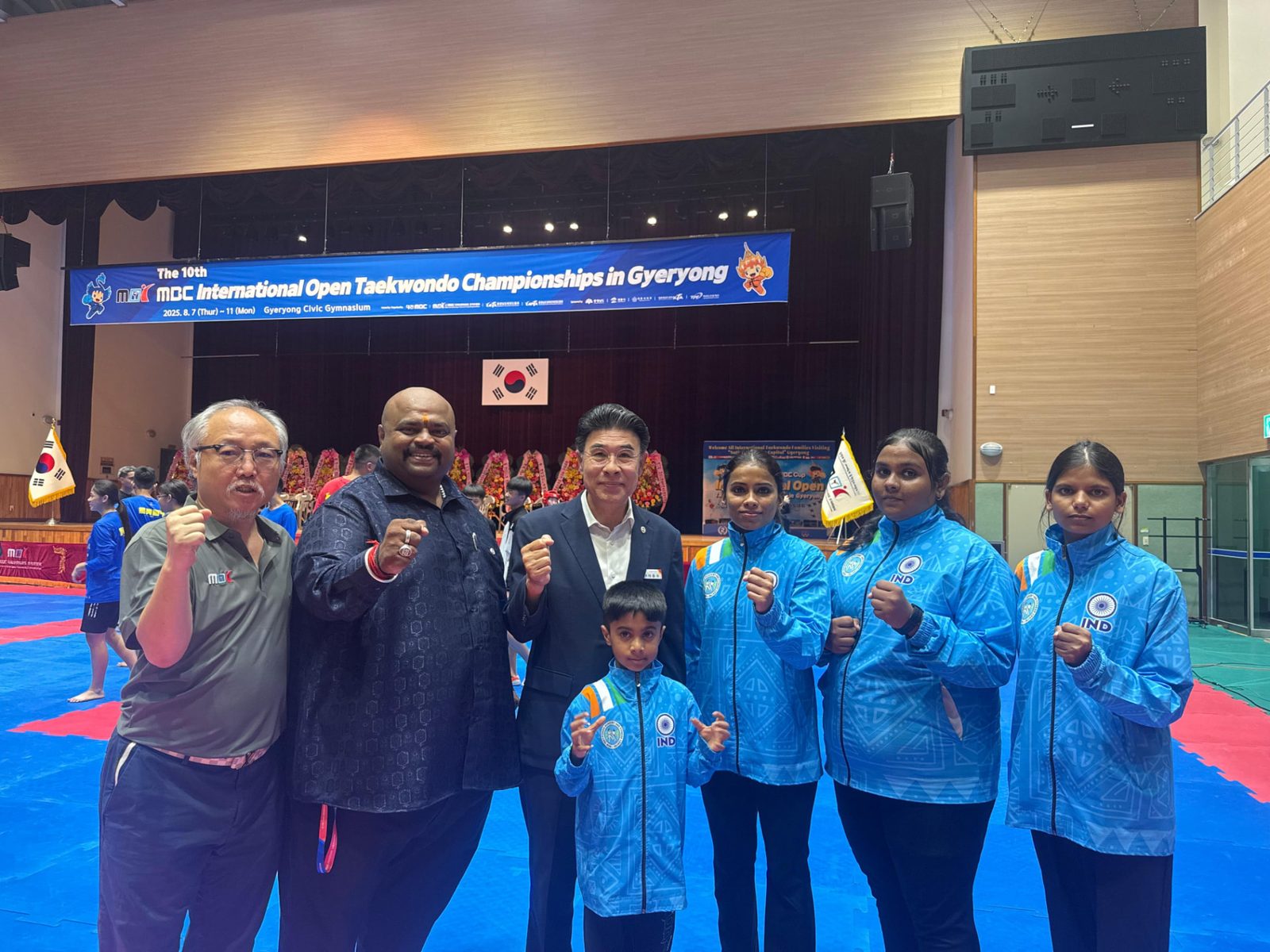 Team India with organisers at the 10th MBC International Open